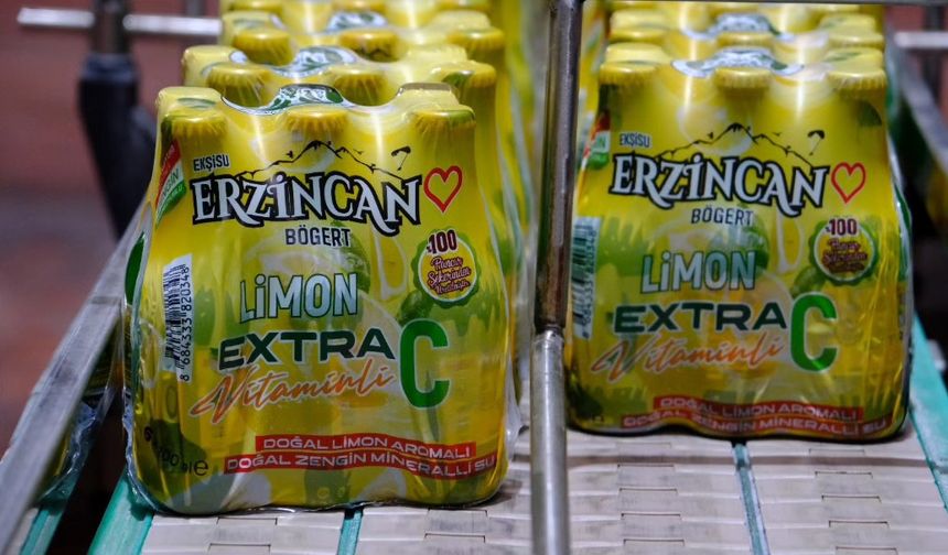 Erzincan Limon Aromalı Madensuyu Üretimi Başladı
