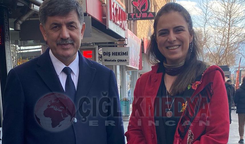 Seçim Çalışmalarında Bekir Aksun ve Özge Vataner Karşılaştı
