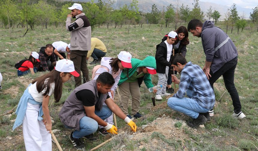 Esentepe’de İlkokul Öğrencileri Fidan Dikti