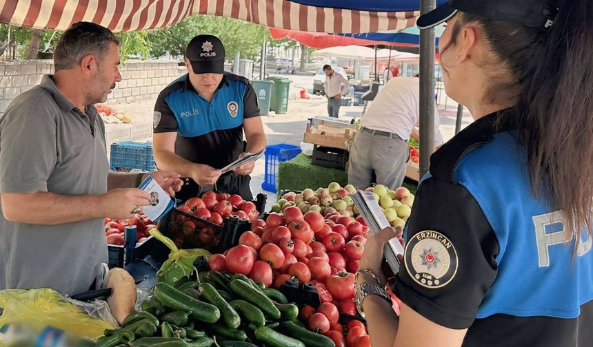 Erzincan Polisinden Pazarda Dolandırıcılık Uyarısı