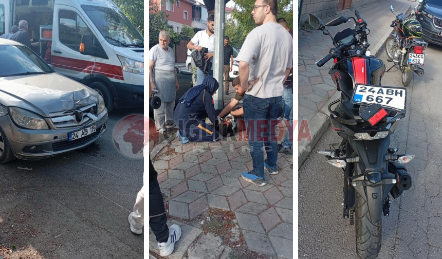 Erzincan Barbaros Mahallesi’nde Motosiklet Kazası: 1 Yaralı