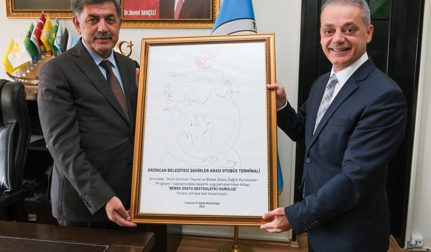 Erzincan Belediyesi Bebek Dostu Seçildi