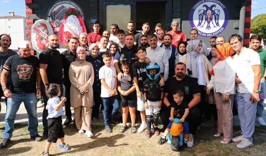 Erzincan’da Rotasızlar Motosiklet Derneği açıldı, Meriç Yeter’in adı yaşatılacak