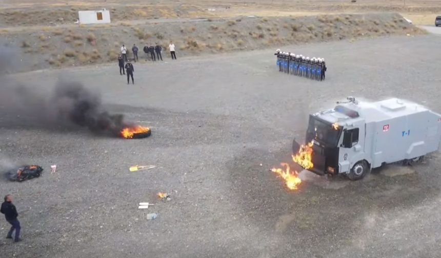 Erzincan Emniyet Müdürlüğü’nden Toplumsal Olaylara Müdahale Tatbikatı