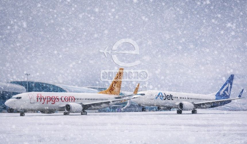 Erzincan’da Yoğun Kar Uyarısı Sonrası Uçuşlar İptal Edildi