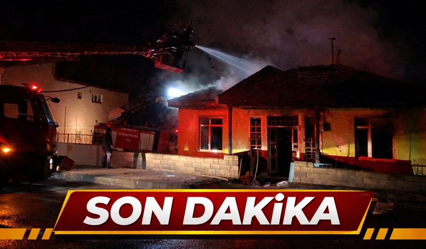 Erzincan’da Ev Yangını Paniğe Neden Oldu