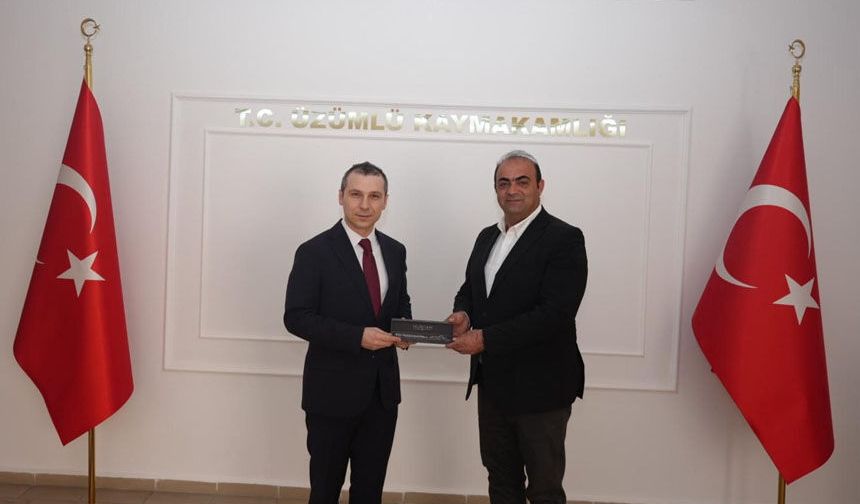 Altınbaşak Belediyesi’nden Üzümlü Kaymakamı Karadağ’a Teşekkür Mesajı