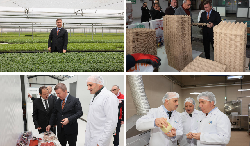 Vali Aydoğdu Erzincan’da Üretim Tesislerini Ziyaret Etti
