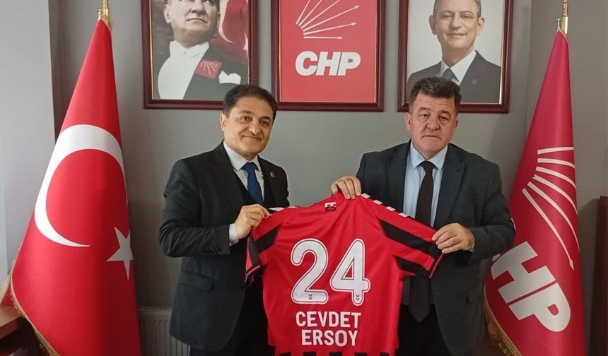24 Erzincanspor Yönetiminden CHP Erzincan İl Başkanlığı’na Ziyaret