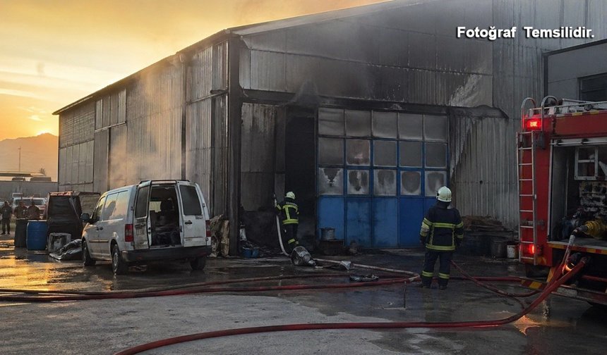 Kelkit Sanayi Sitesi’nde Yangın: 1 Yaralı