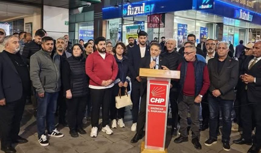 CHP Erzincan İl Başkanlığı: “Adalet Mücadelemizi Sürdüreceğiz”