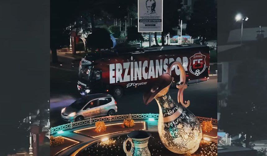 Erzincanspor'un Yeni Takım Otobüsü Kente Ulaştı