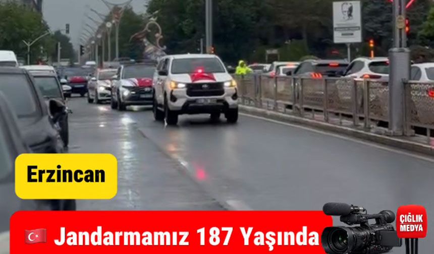 Erzincan’da Jandarma’dan 187. Yıla Özel Konvoy!