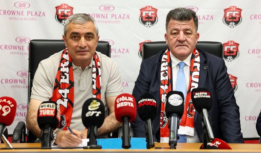 Mustafa Sarıgül Resmen Erzincanspor Teknik Direktörü Oldu