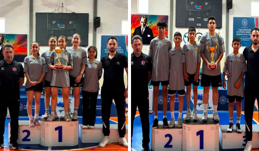 Erzincanlı Badmintonculardan Artvin'de Çifte Grup Şampiyonluğu