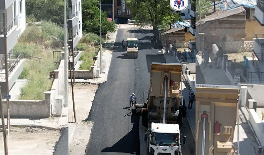 Erzincan Belediyesi Sıcak Asfalt Çalışmalarını Sürdürüyor