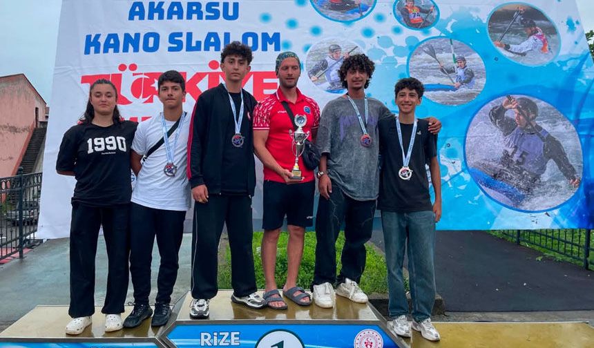 Erzincanlı Sporculardan Akarsu Slalomda Büyük Başarı
