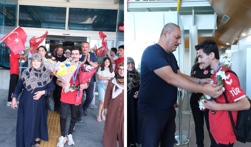 Avrupa Üçüncüsü Galip Berat Afal, Erzincan’da Coşkuyla Karşılandı