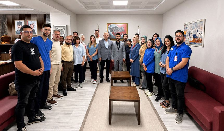 Öz Sağlık-İş’ten Başhekim Taş’a Ziyaret