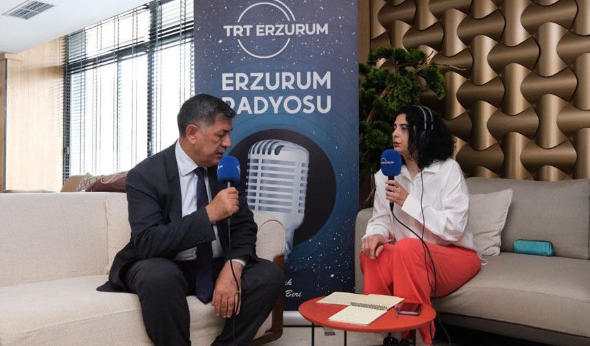 Başkan Bekir Aksun, TRT Erzurum Radyosu’na Konuk Oldu