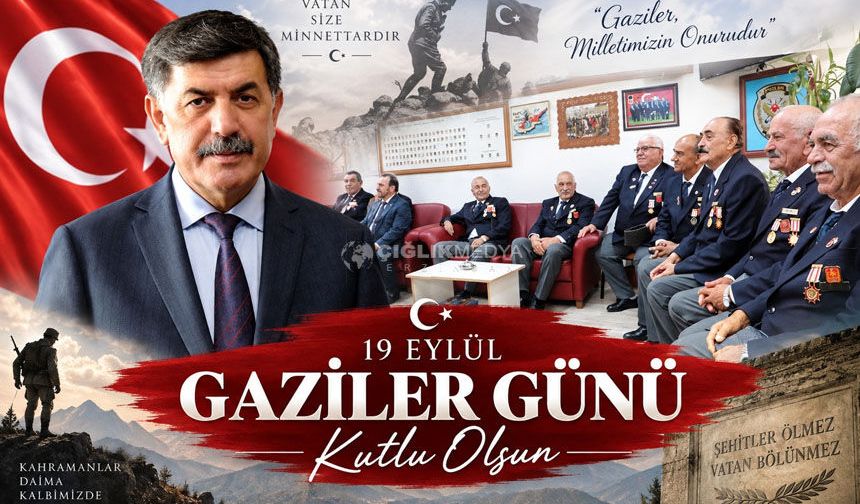 Başkan Aksun’dan Gaziler Günü Mesajı