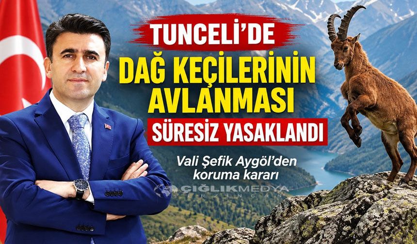 Tunceli’de Dağ Keçileri İçin Süresiz Koruma: Avlanmaları Yasaklandı