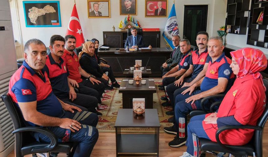 İtfaiye Haftası’nda Başkan Aksun’a Ziyaret