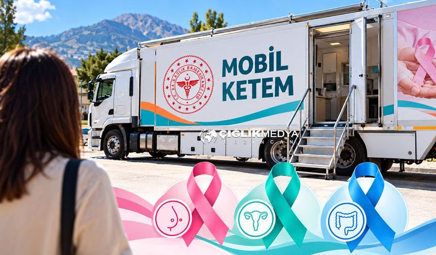 Mobil KETEM Erzincan’da Ücretsiz Kanser Taraması İçin Yola Çıktı