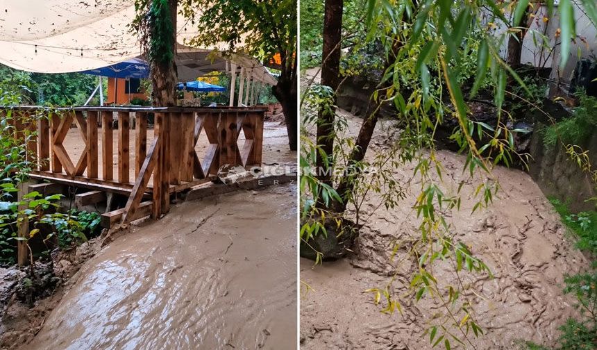 Çağlayan’da Dere ve Kanallar Taştı: Restoranları Su Bastı