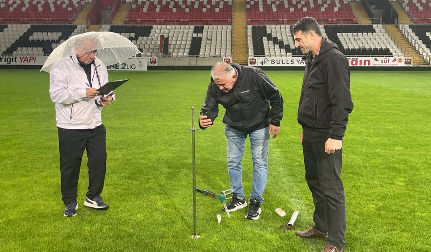 13 Şubat Stadyumu’nun Zemini TFF Denetiminden Geçti